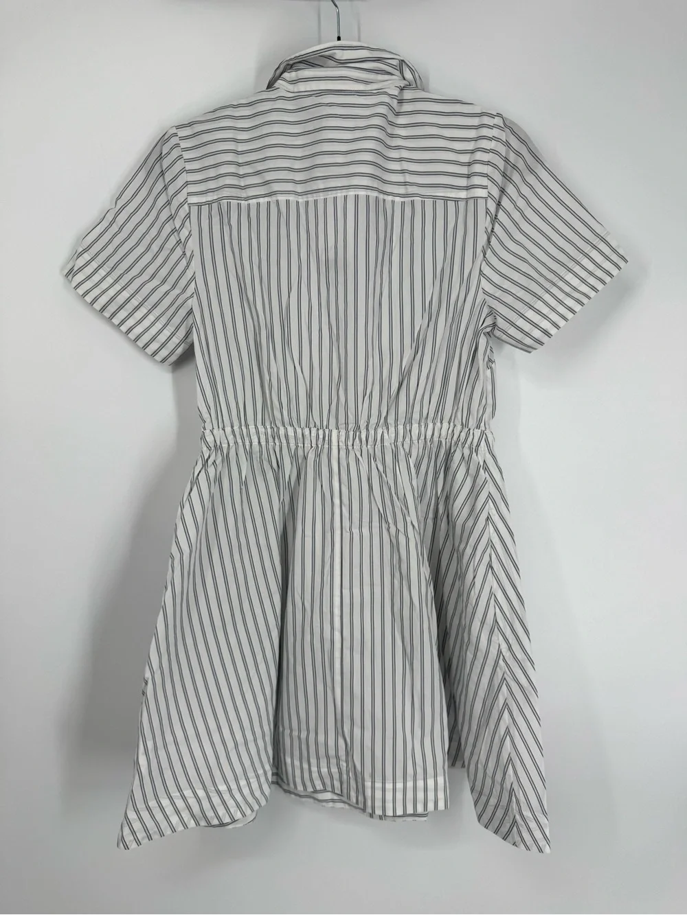 NWT J. Crew Cerise Mini Shirt Dress Striped Cotton Poplin Ivory Blue Size 6